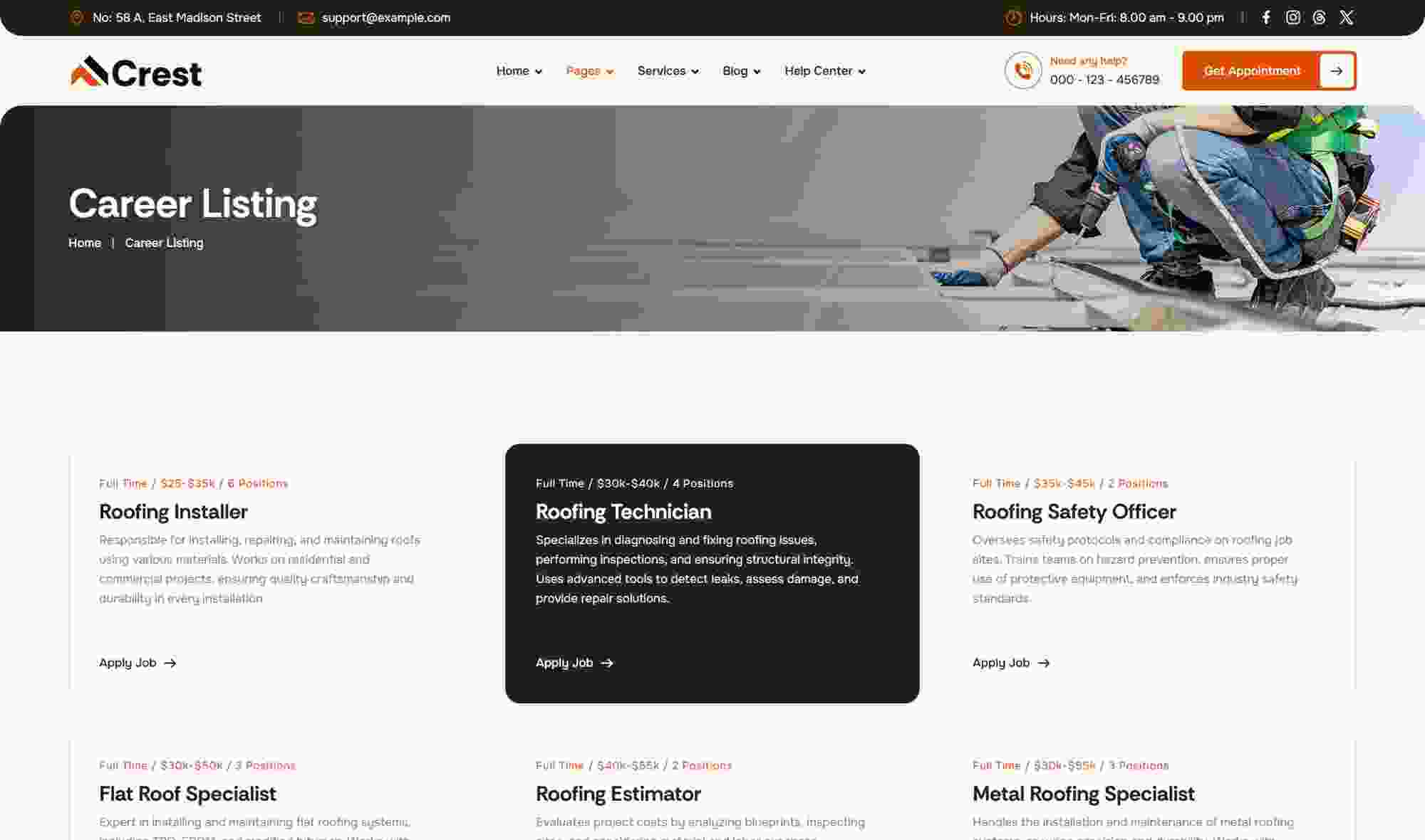 Career-listing